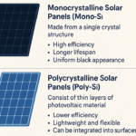 solar panel types